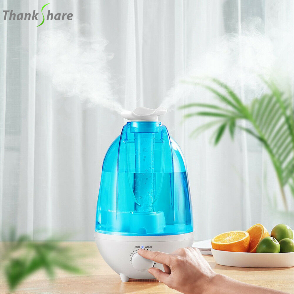Baby Nursery Humidifier - 4000ML Pelembap Udara Ultrasonik Penyemprot Ganda