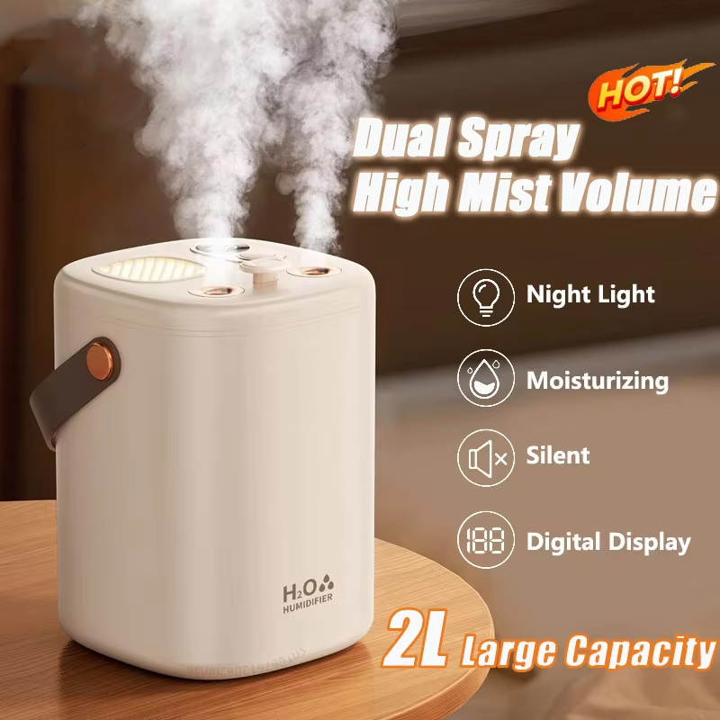 Baby Nursery Humidifier - Humidifier Ultrasonik 2L untuk Kamar Bayi,