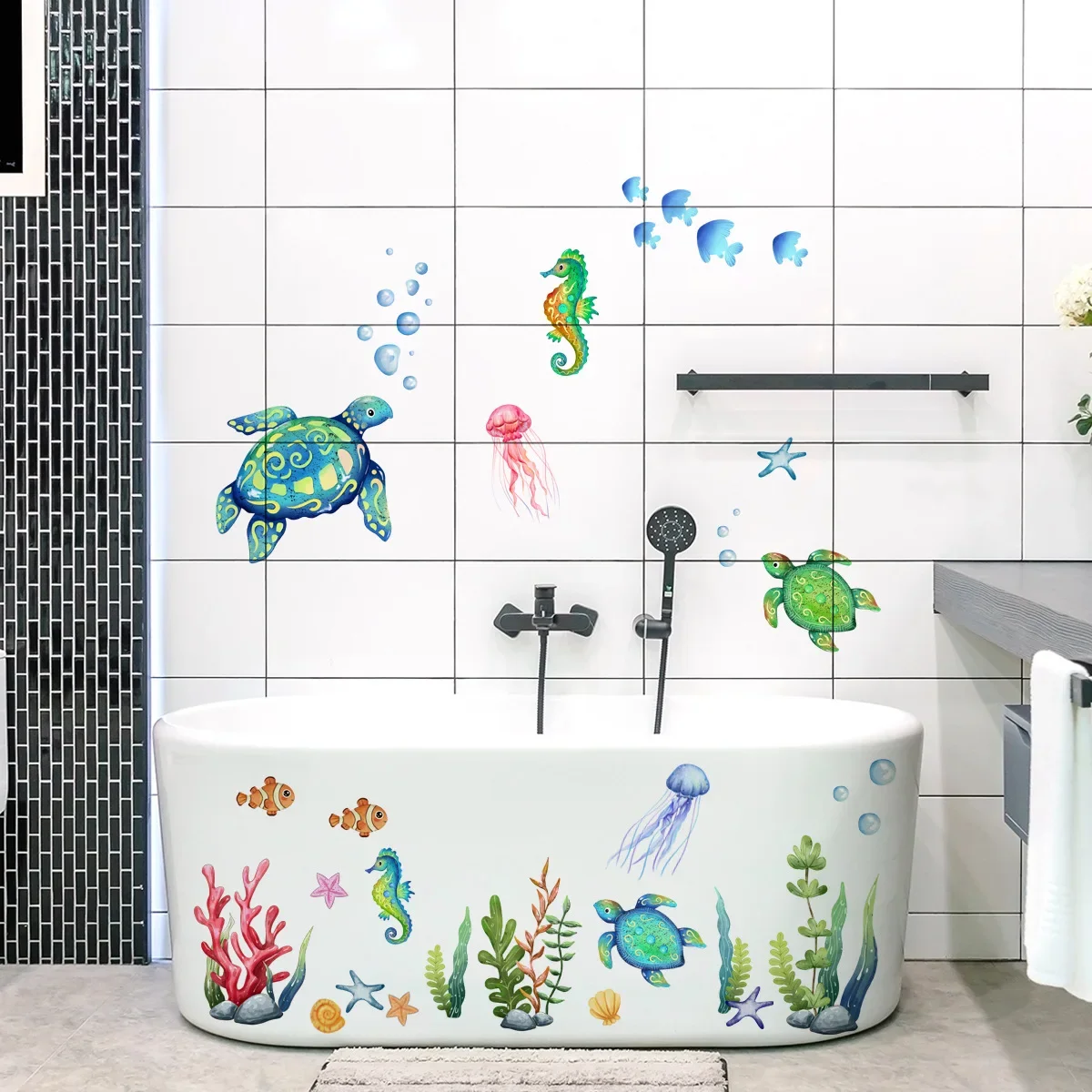 Baby Nursery Under The Sea - Stiker dinding laut di bawah laut