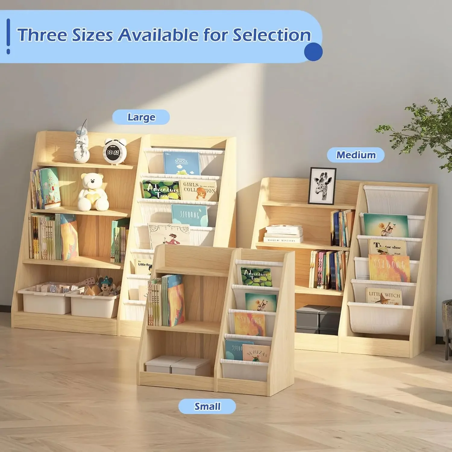 Rak Buku Anak 4 Tingkat, Rak B - Baby Nursery Bookcase ulasan dan harga