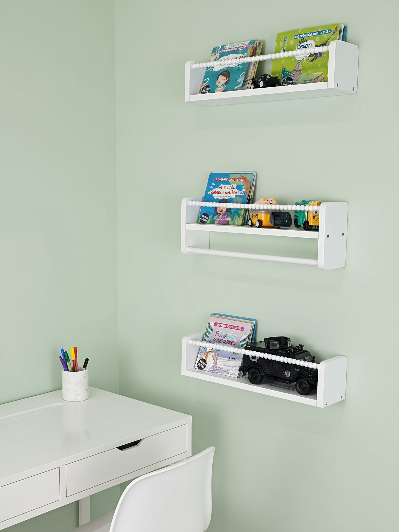 Rak Buku Anak, Rak Buku Kayu M - Baby Nursery Bookcase ulasan dan harga