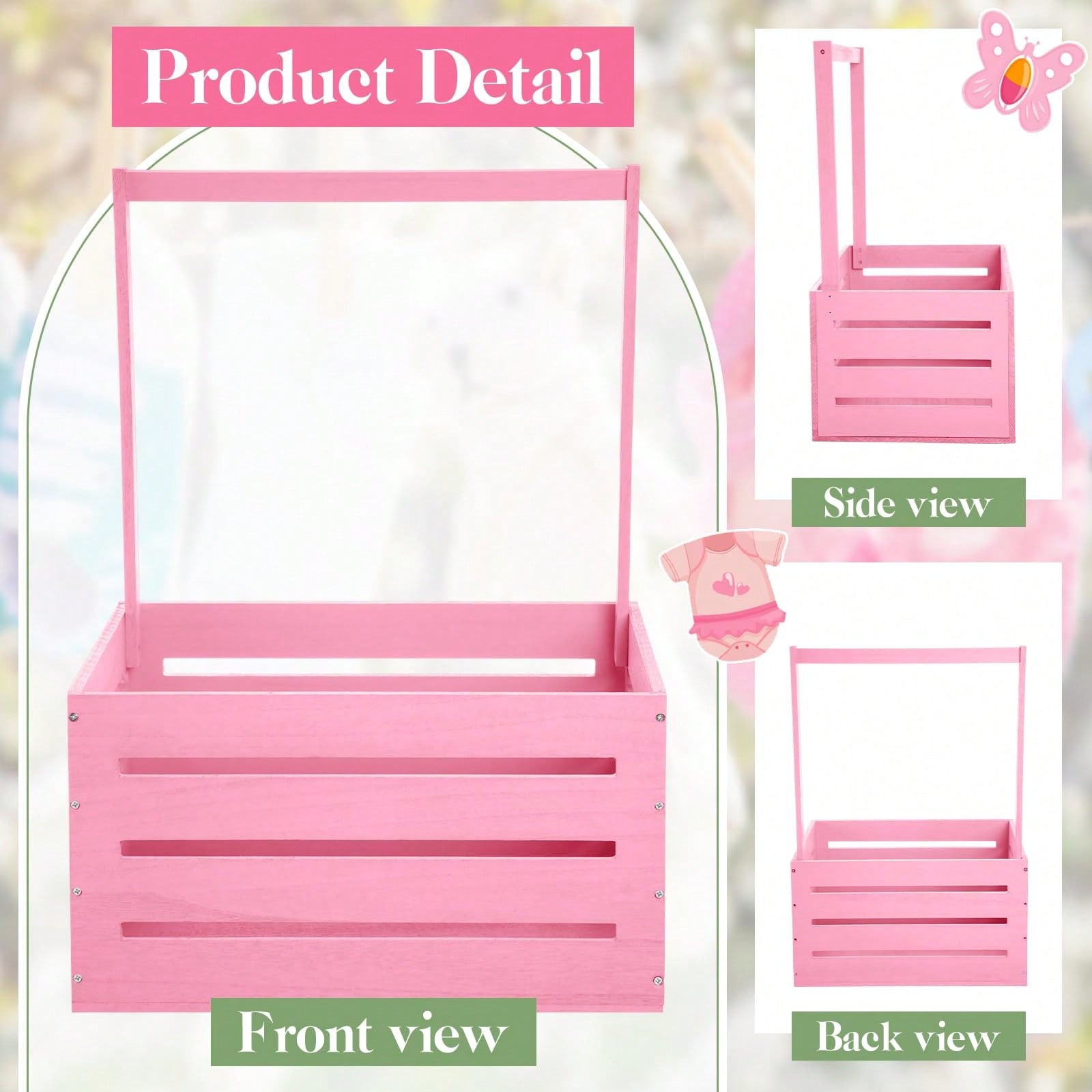 Keranjang Kayu untuk Baby Show - Baby Nursery Uniform ulasan dan harga
