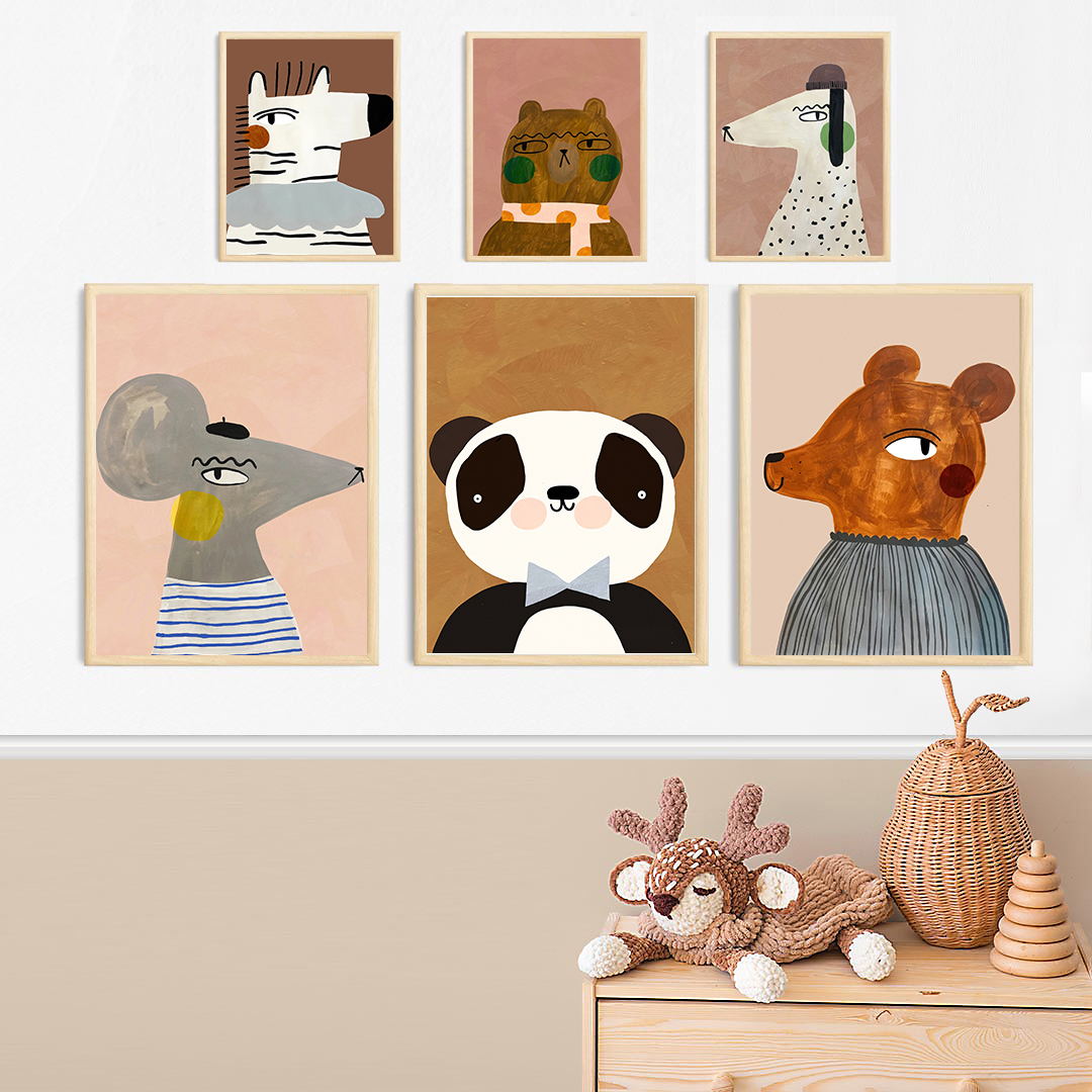 Poster Kamar Bayi Lucu Gambar  - Baby Zebra Nursery ulasan dan harga