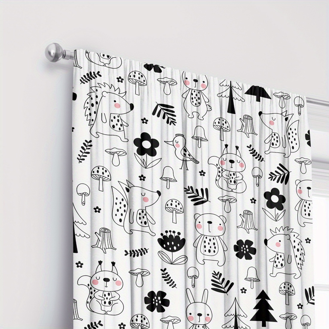 Tirai Kamar Anak Motif Hutan K - Baby Nursery Office ulasan dan harga