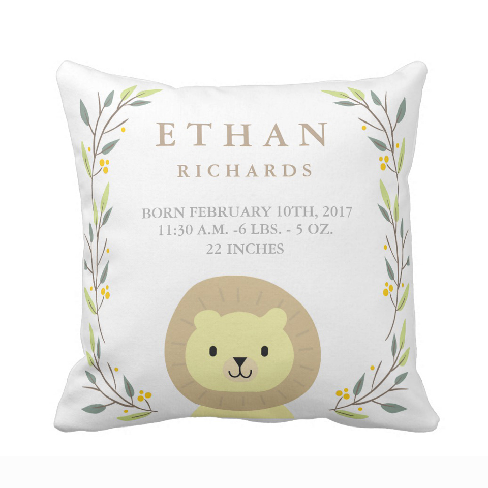 Kustom Woodland Hutan Lahir St - Baby Nursery Cushion ulasan dan harga