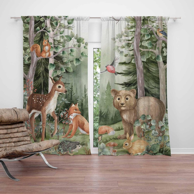 Gorden Hewan Hutan untuk Kamar - Baby Nursery Office ulasan dan harga