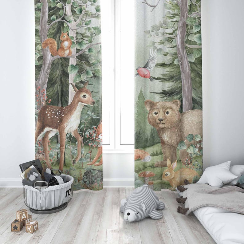 Gorden Hewan Hutan untuk Kamar - Baby Nursery Office ulasan dan harga
