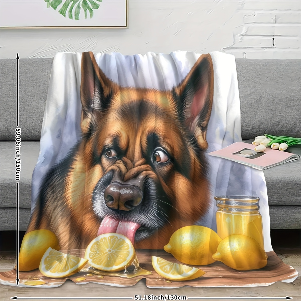 Selimut Motif Potret Anjing Ge - Baby Nursery Bedding ulasan dan harga